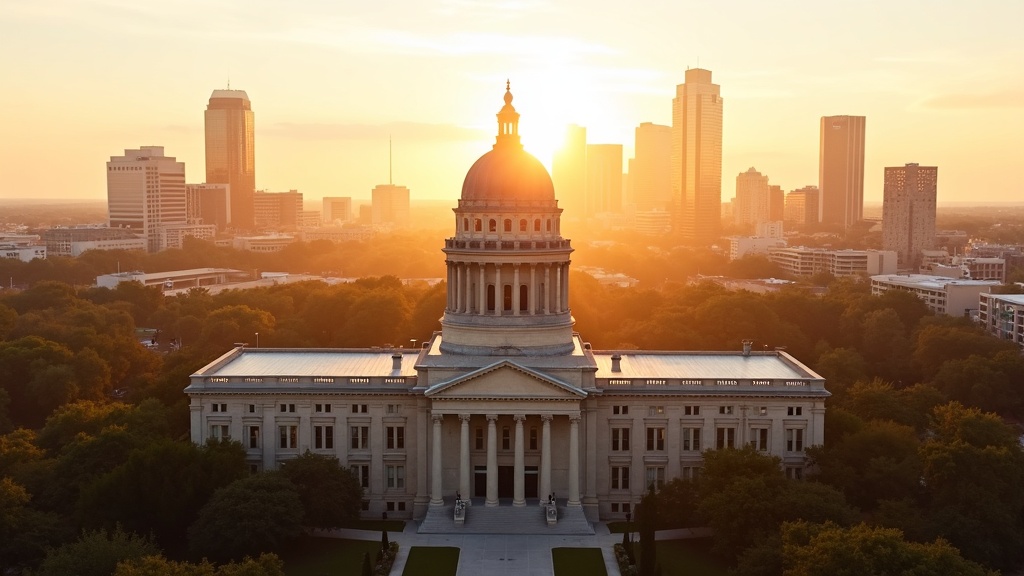 Aerial view of Austin